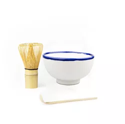 Matcha set - Tradičná príprava Matcha čaju - biela