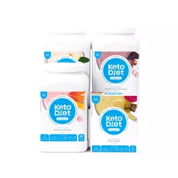 KetoDiet Proteínová kaša s príchuťou vanilky a banánu (7 porcií) - 100% keto diéta