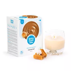 KetoDiet Proteínový nápoj príchuť malina a čierna ríbezľa (7 porcií) - 100% keto diéta