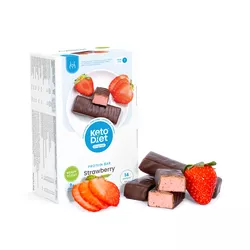 Proteínové tyčinky – príchuť jahoda (14 ks – 7 porcií)